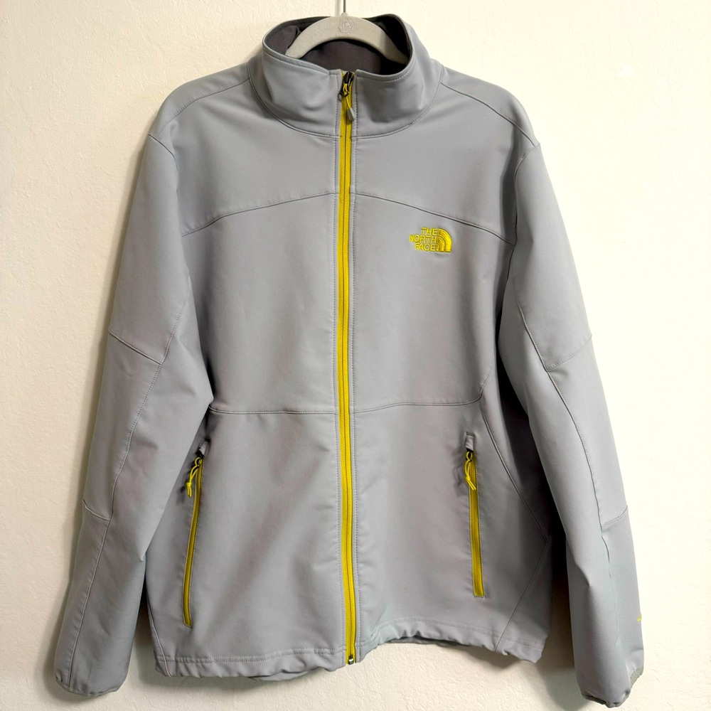 North Face Stretch Lightweight Wind Wall  Jacket Grey Men's Sz XL EUC